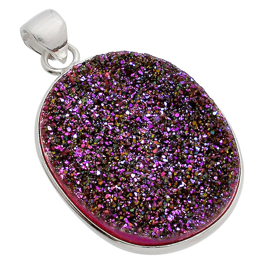 Titanium Druzy Pendant P-1001 SDP148155