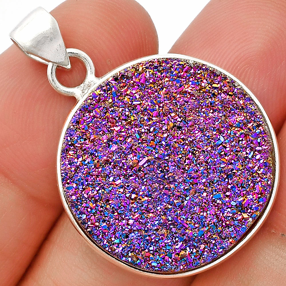 Titanium Druzy Pendant P-1001 SDP148158
