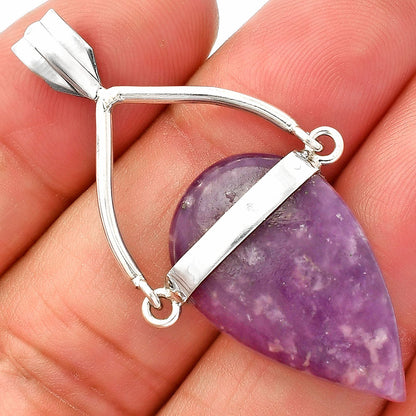 Natural Purple Lepidolite Pendant P-1726 SDP148168