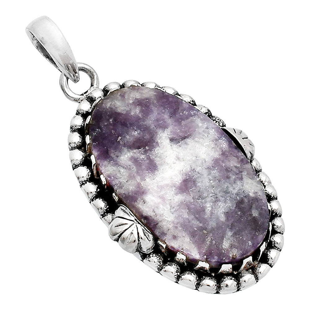 Natural Purple Lepidolite Pendant P-1730 SDP148204