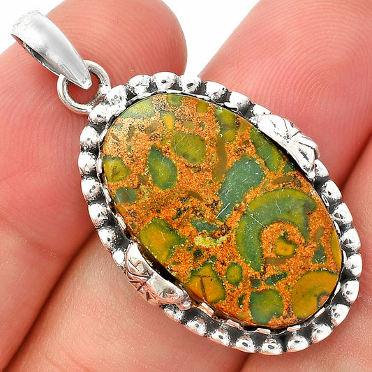 Natural Bamboo Jasper Pendant P-1730 SDP148211