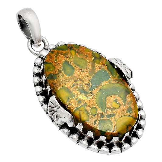 Natural Bamboo Jasper Pendant P-1730 SDP148211