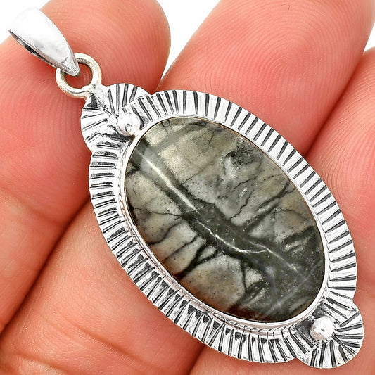 Natural Picasso Jasper Pendant P-1732 SDP148257