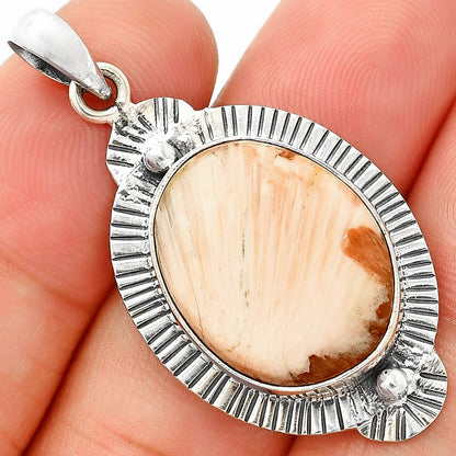 Natural Orange Scolecite - India Pendant P-1732 SDP148273