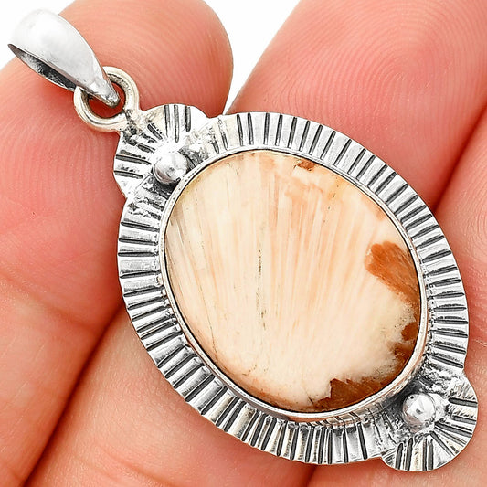 Natural Orange Scolecite - India Pendant P-1732 SDP148273