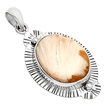 Natural Orange Scolecite - India Pendant P-1732 SDP148273