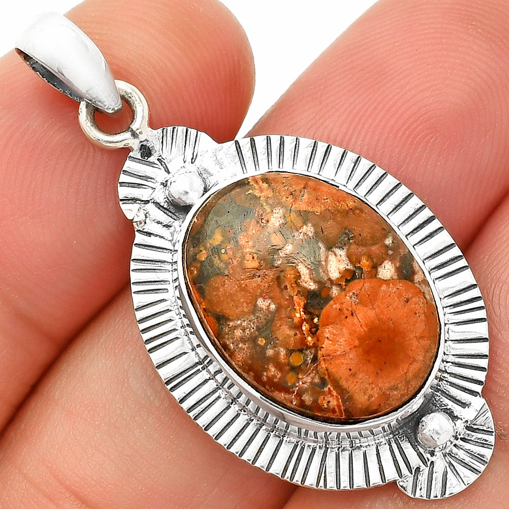 Natural Poppy Jasper Pendant P-1732 SDP148276