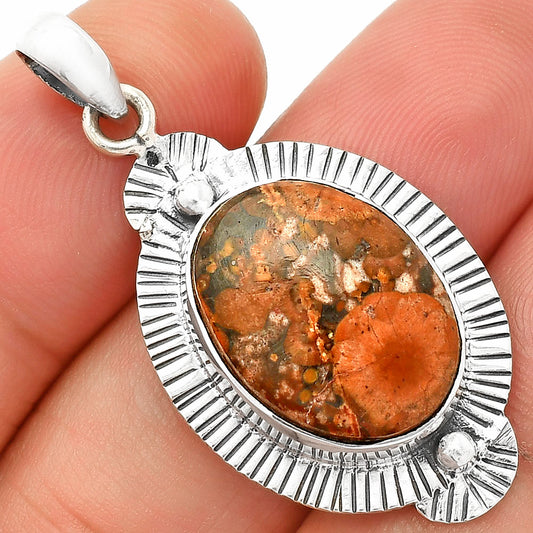 Natural Poppy Jasper Pendant P-1732 SDP148276