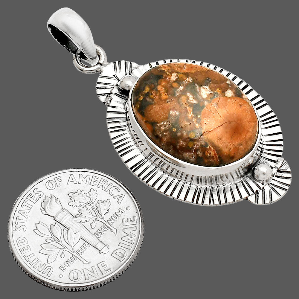 Natural Poppy Jasper Pendant P-1732 SDP148276