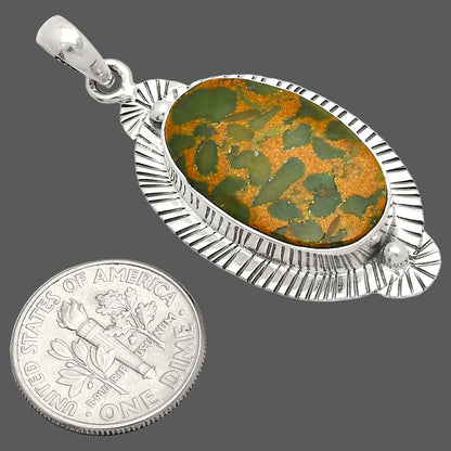 Natural Bamboo Jasper Pendant P-1732 SDP148282