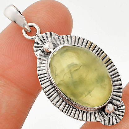 Natural Prehnite Pendant P-1732 SDP148299