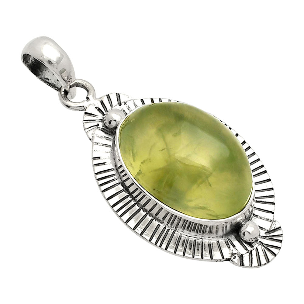 Natural Prehnite Pendant P-1732 SDP148299