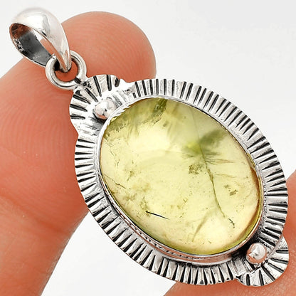 Natural Prehnite Pendant P-1732 SDP148307