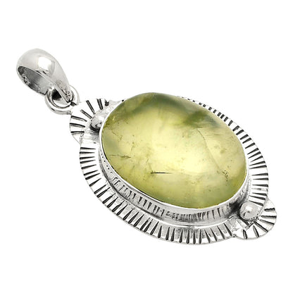 Natural Prehnite Pendant P-1732 SDP148307