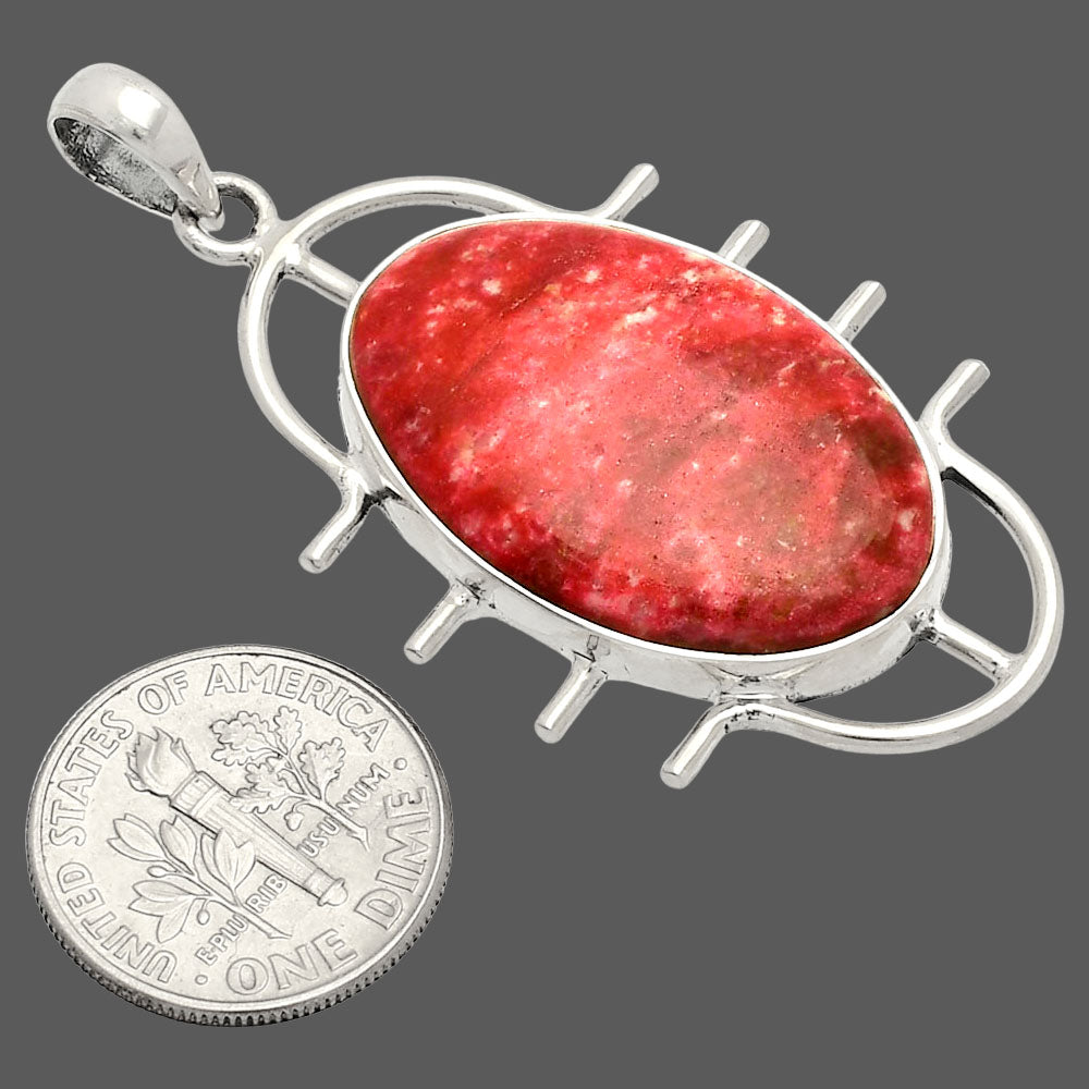 Natural Pink Thulite - Norway Pendant P-1271 SDP148311
