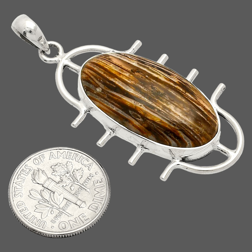 Natural Stick Agate Pendant P-1271 SDP148316