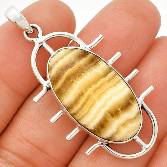 Natural Honey Aragonite Pendant P-1271 SDP148326