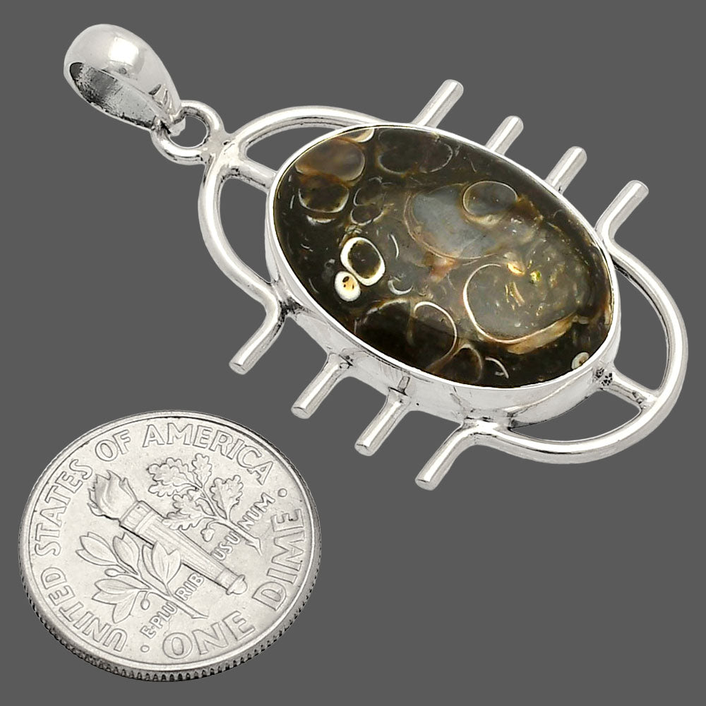 Natural Turtella Jasper - USA Pendant P-1271 SDP148329