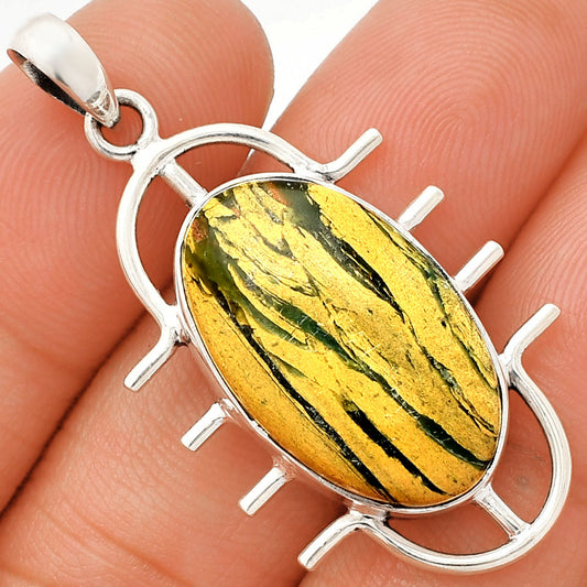 Natural Cyber Web Chrysocolla Stone Pendant P-1271 SDP148330