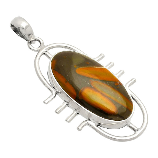 Natural Bamboo Jasper Pendant P-1271 SDP148341