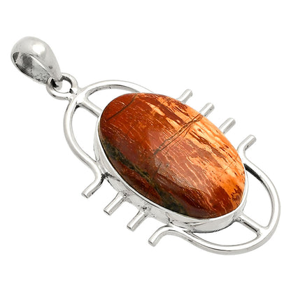 Natural Snake Skin Jasper Pendant P-1271 SDP148347
