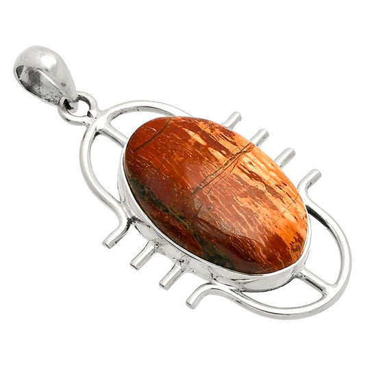 Natural Snake Skin Jasper Pendant P-1271 SDP148347