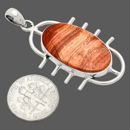 Natural Snake Skin Jasper Pendant P-1271 SDP148357