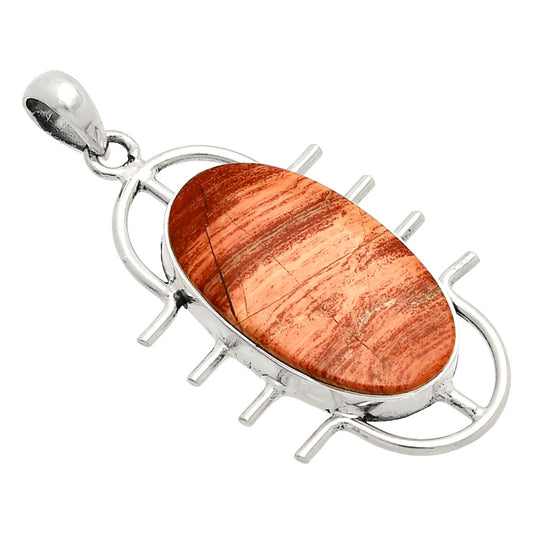 Natural Snake Skin Jasper Pendant P-1271 SDP148357