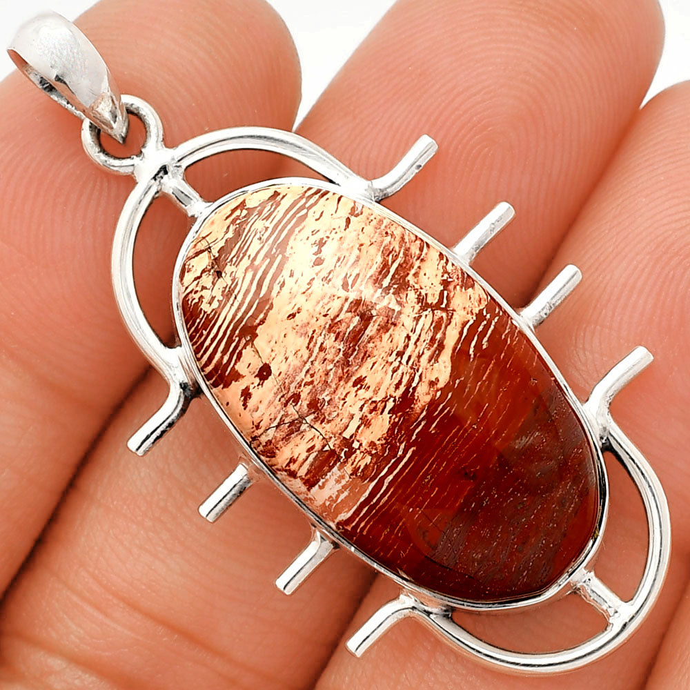 Natural Snake Skin Jasper Pendant P-1271 SDP148361
