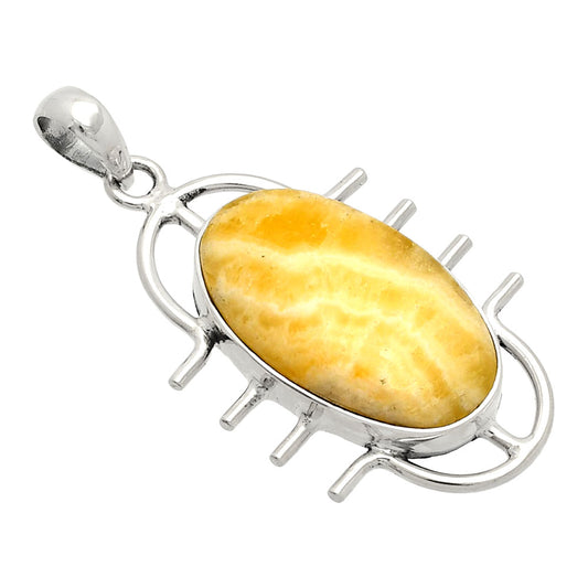 Natural Honey Aragonite Pendant P-1271 SDP148362