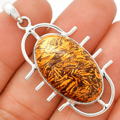 Natural Coquina Fossil Jasper - India Pendant P-1271 SDP148372