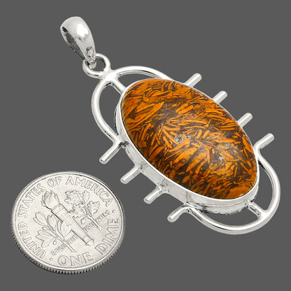 Natural Coquina Fossil Jasper - India Pendant P-1271 SDP148372