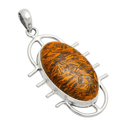 Natural Coquina Fossil Jasper - India Pendant P-1271 SDP148372