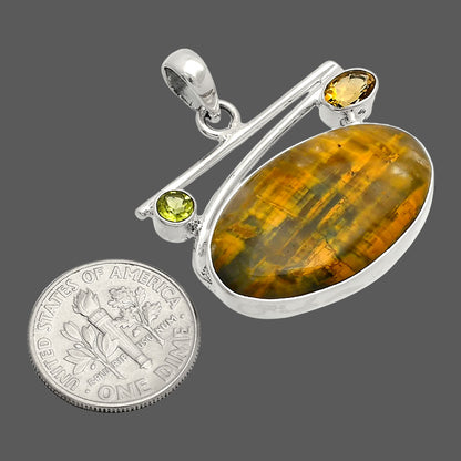 Natural Nellite, Citrine & Peridot Pendant P-1286 SDP148375