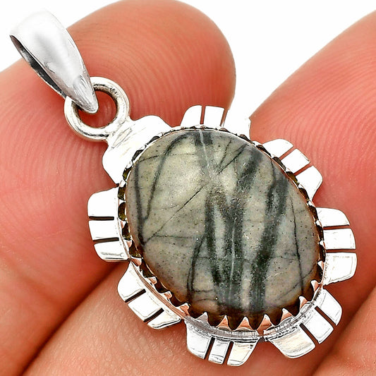 Natural Picasso Jasper Pendant P-1347 SDP148558