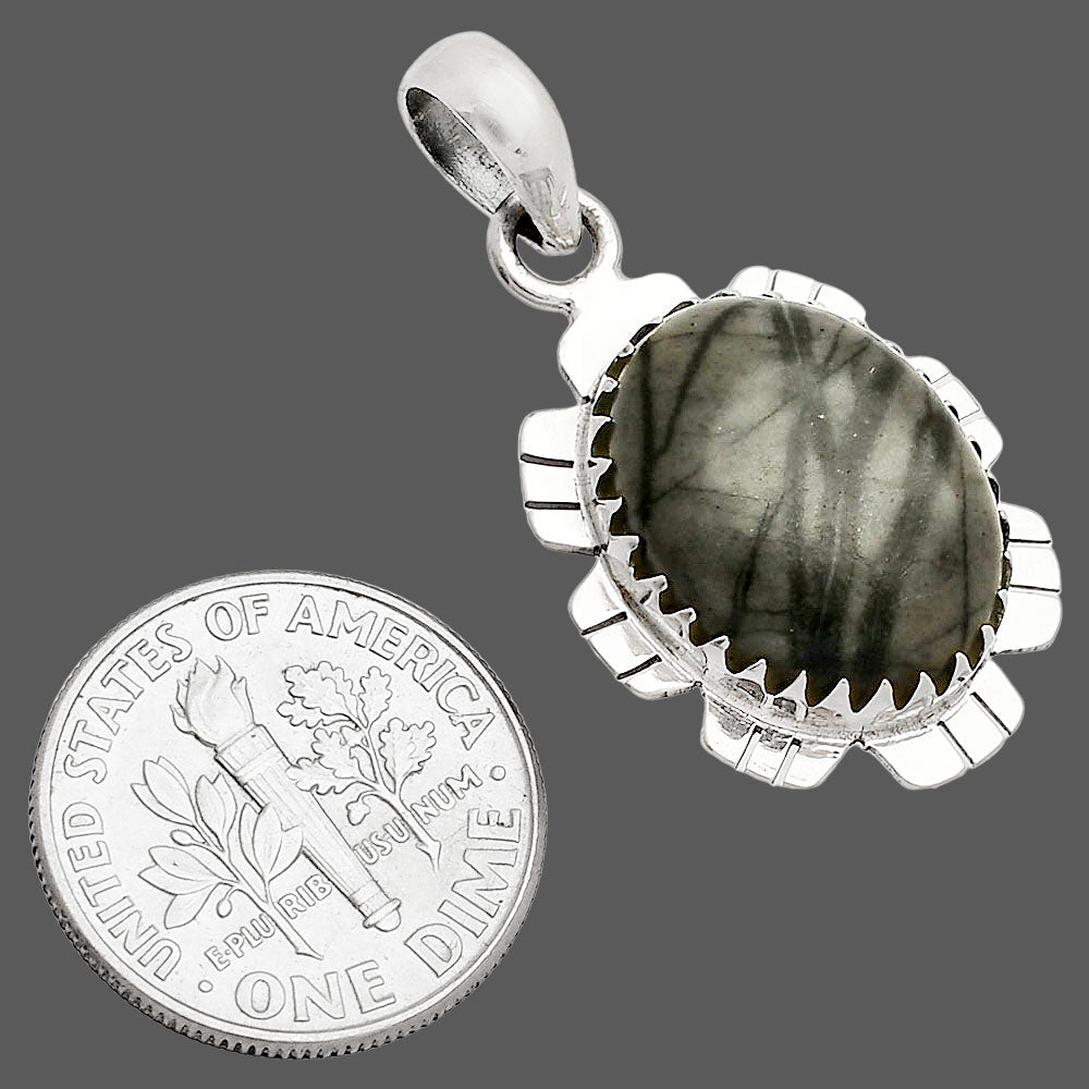 Natural Picasso Jasper Pendant P-1347 SDP148558