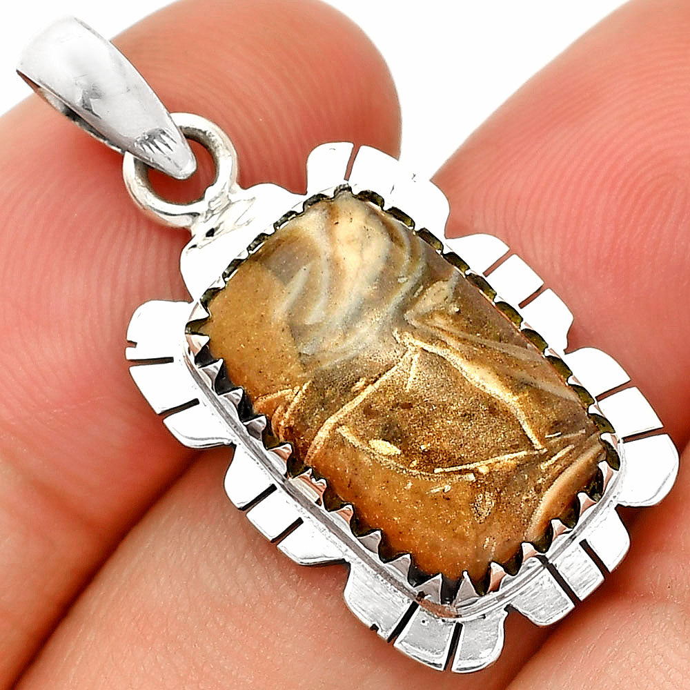 Natural Stick Agate Pendant P-1347 SDP148559