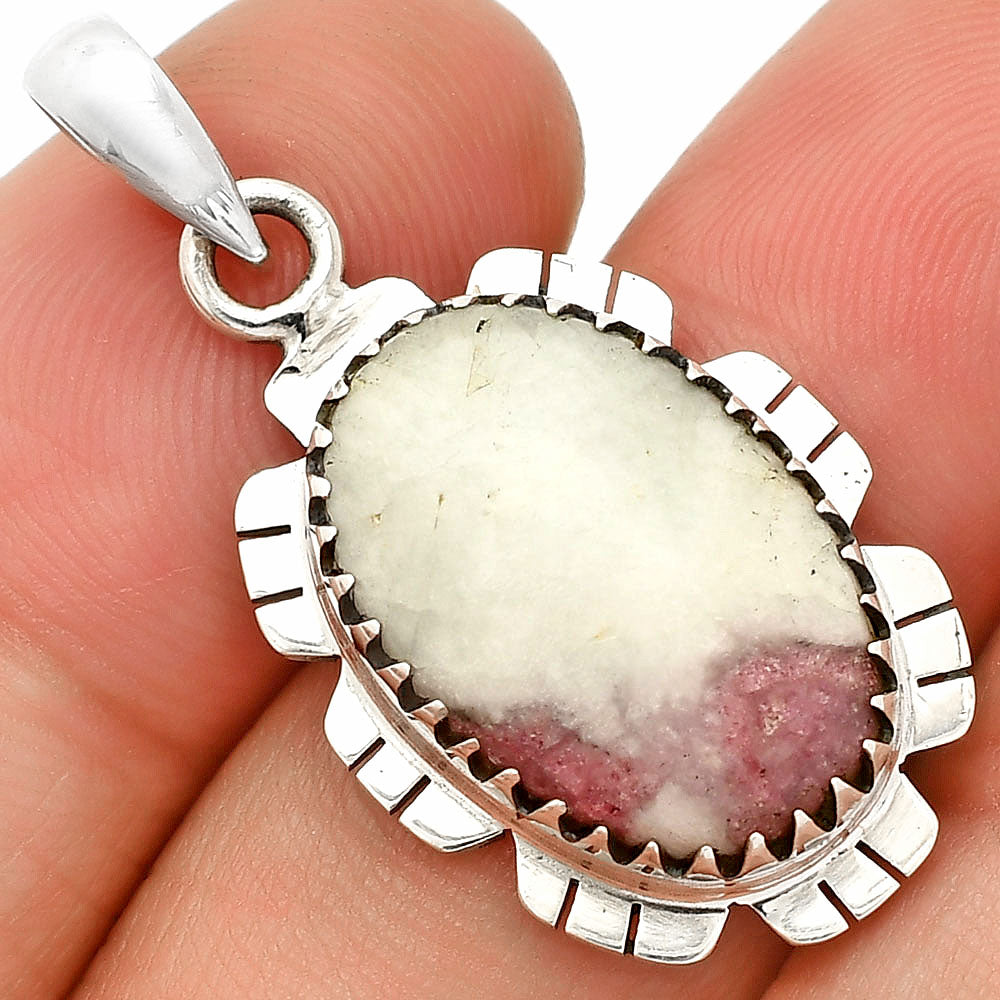 Natural Pink Tourmaline In Quartz Pendant P-1347 SDP148564