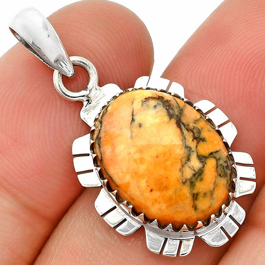 Natural Honey Dendritic Opal Pendant P-1347 SDP148584