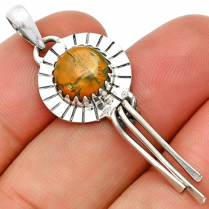 Natural Rhyolite - Rainforest Jasper Pendant P-1481 SDP148615