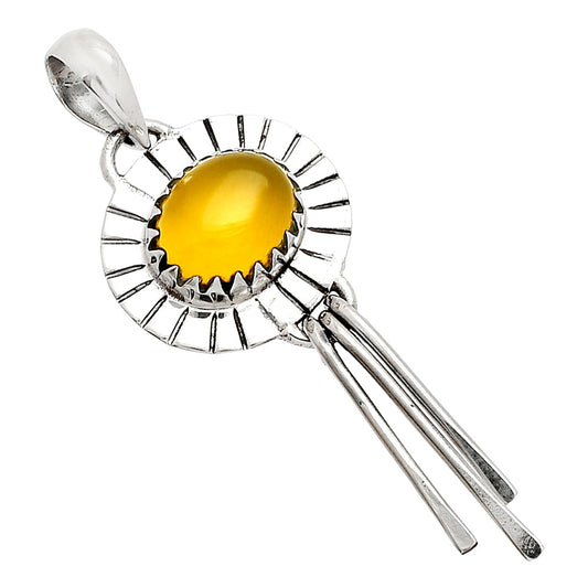 Natural Yellow Onyx Pendant P-1481 SDP148618