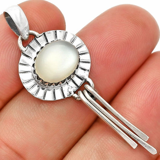 Natural Srilankan Moonstone Pendant P-1481 SDP148623