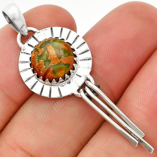 Natural Bamboo Jasper Pendant P-1481 SDP148643
