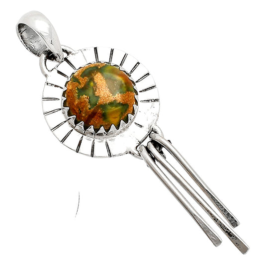 Natural Bamboo Jasper Pendant P-1481 SDP148643