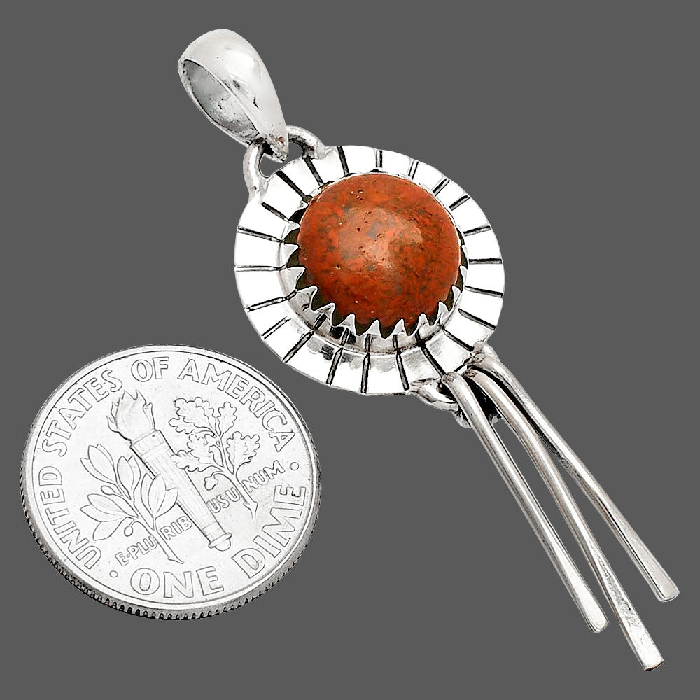 Natural Red Moss Agate Pendant P-1481 SDP148647