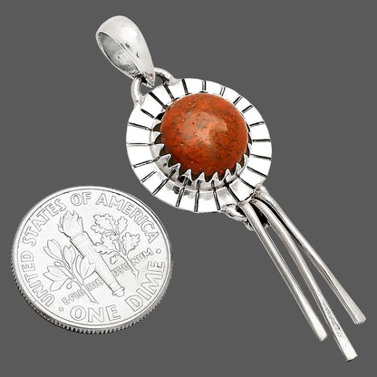 Natural Red Moss Agate Pendant P-1481 SDP148647