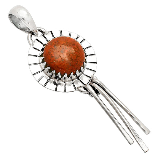 Natural Red Moss Agate Pendant P-1481 SDP148647