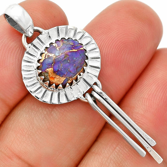 Copper Purple Turquoise - Arizona Pendant P-1481 SDP148648