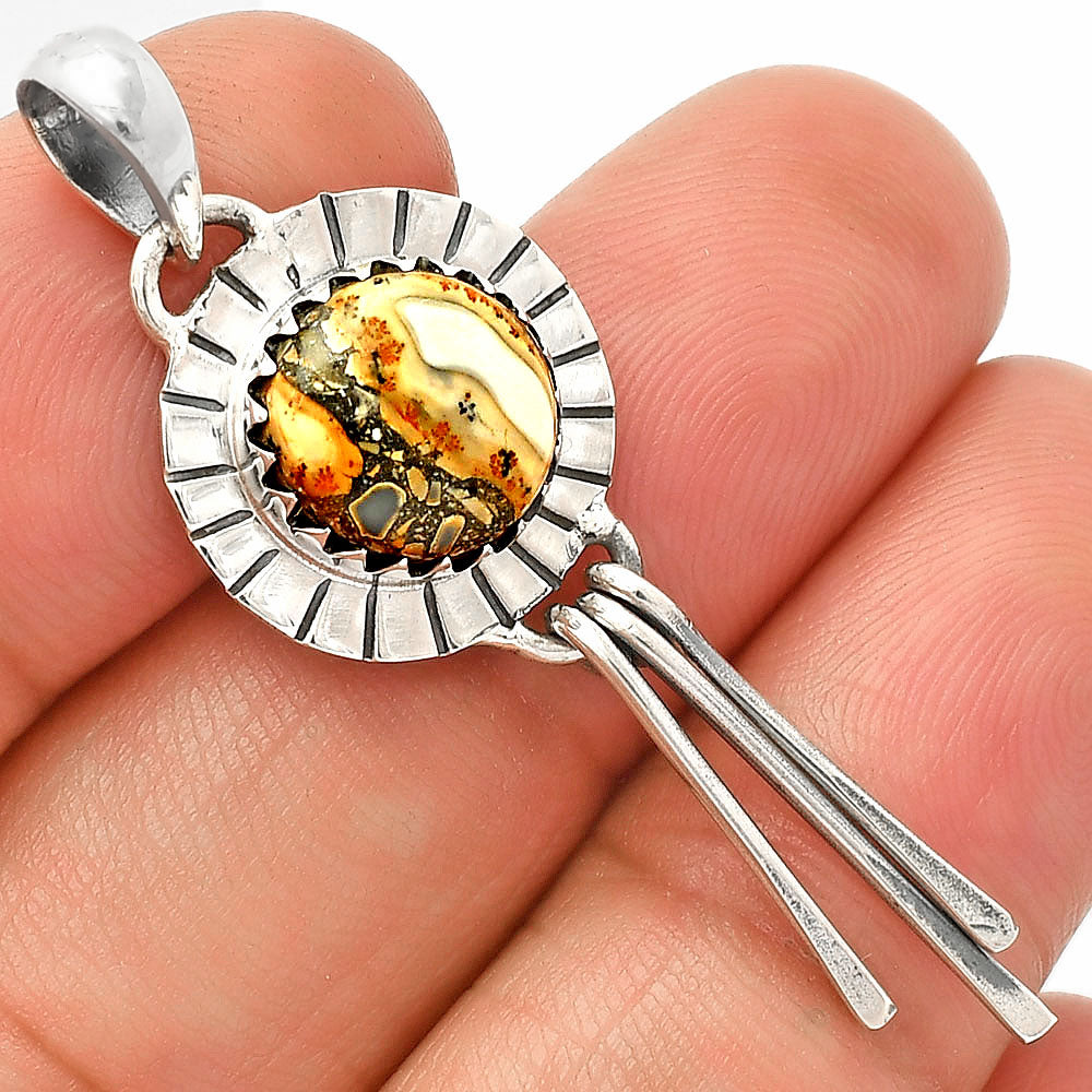 Natural Maligano Jasper - Indonesia Pendant P-1481 SDP148665