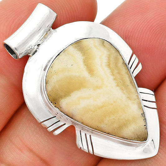 Natural Honey Aragonite Pendant P-1598 SDP148784
